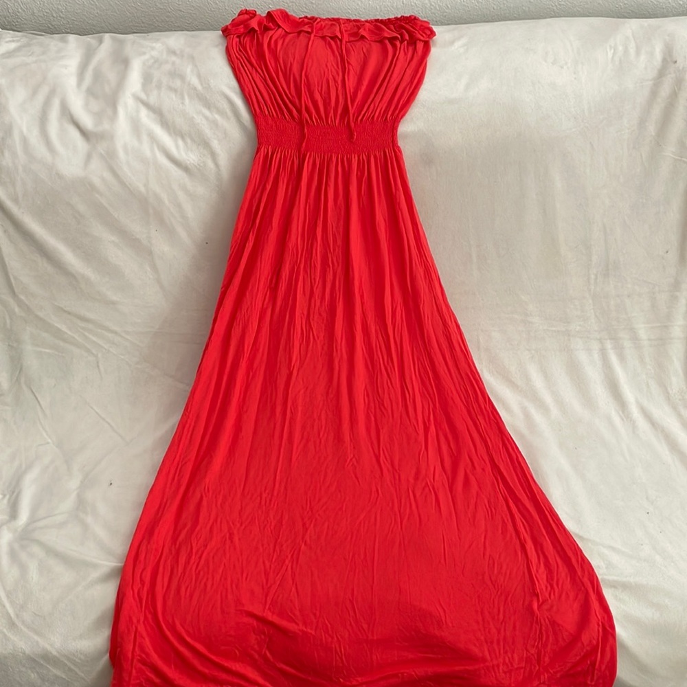 Coral Maxi Dress
